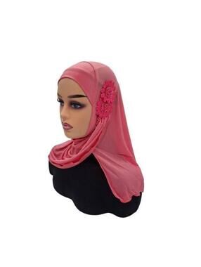 Hijab Muslim Women Scarf with Attached Brooches